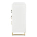 AICO Furniture Palm Gate Dresser in Cloud White - Furniture Land (Milwaukee, WI)