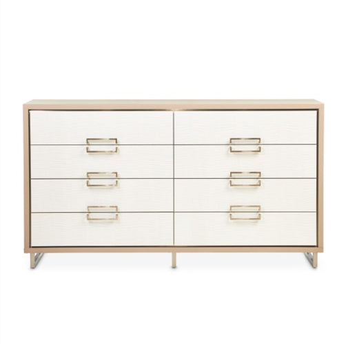 AICO Furniture Palm Gate Dresser in Clay - Furniture Land (Milwaukee, WI)