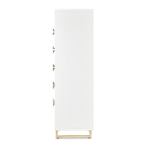 AICO Furniture Palm Gate 6 Drawer Chest in Cloud White - Furniture Land (Milwaukee, WI)