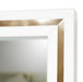 AICO Furniture Palm Gate Wall Mirror in Cloud White - Furniture Land (Milwaukee, WI)
