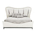 AICO Furniture Tuxedo California King Upholstered Bed in Piano Keyboard - Furniture Land (Milwaukee, WI)