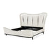 AICO Furniture Tuxedo King Upholstered Bed in Piano Keyboard - Furniture Land (Milwaukee, WI)
