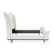 AICO Furniture Tuxedo California King Upholstered Bed in Piano Keyboard - Furniture Land (Milwaukee, WI)