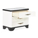 AICO Furniture Tuxedo Large Nightstand in Piano Keyboard - Furniture Land (Milwaukee, WI)
