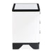 AICO Furniture Tuxedo Large Nightstand in Piano Keyboard - Furniture Land (Milwaukee, WI)