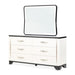 AICO Furniture Tuxedo Dresser Mirror in Piano Keyboard - Furniture Land (Milwaukee, WI)