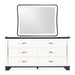 AICO Furniture Tuxedo Dresser Mirror in Piano Keyboard - Furniture Land (Milwaukee, WI)