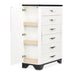 AICO Furniture Tuxedo 6 Drawer Chest in Piano Keyboard - Furniture Land (Milwaukee, WI)
