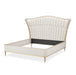 AICO Furniture St.Charles Queen Upholstered Bed in Dove Gray - Furniture Land (Milwaukee, WI)
