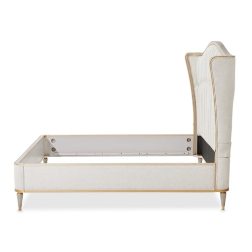 AICO Furniture St.Charles California King Upholstered Bed in Dove Gray - Furniture Land (Milwaukee, WI)