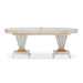 AICO Furniture St. Charles Double Pedestal Dining Table in Dove Gray - Furniture Land (Milwaukee, WI)
