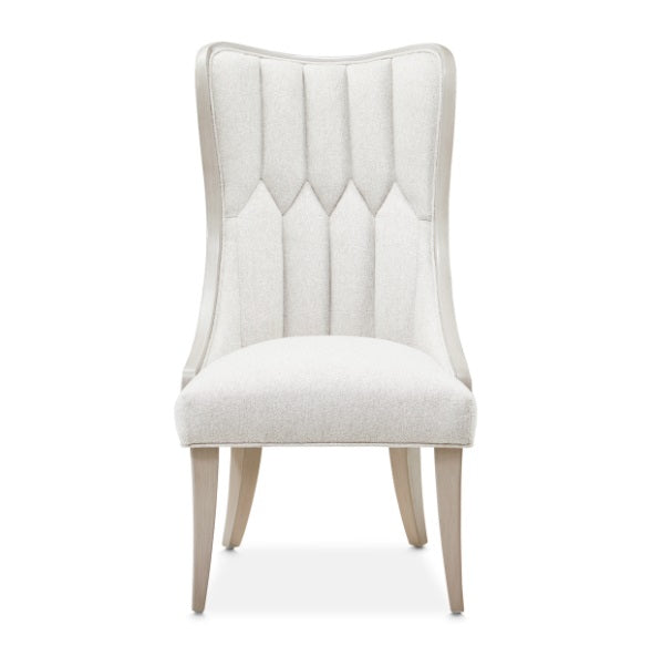AICO Furniture St. Charles Dining Side Chair (Set of 2) in Dove Gray - Furniture Land (Milwaukee, WI)