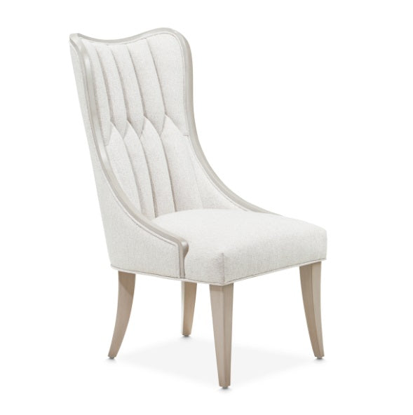 AICO Furniture St. Charles Dining Side Chair (Set of 2) in Dove Gray - Furniture Land (Milwaukee, WI)