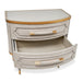 AICO Furniture St.Charles 2 Drawer Nightstand in Dove Gray - Furniture Land (Milwaukee, WI)