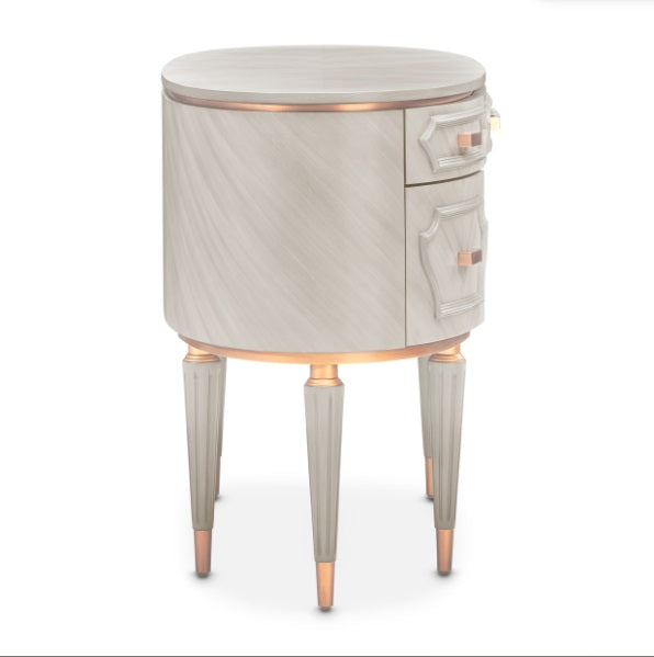AICO Furniture St.Charles Vanity Desk in Dove Gray - Furniture Land (Milwaukee, WI)