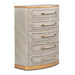 AICO Furniture St.Charles 5 Drawer Highboy Chest in Dove Gray - Furniture Land (Milwaukee, WI)