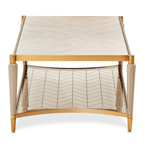 AICO Furniture St.Charles Rectangular Cocktail Table in Dove Gray - Furniture Land (Milwaukee, WI)
