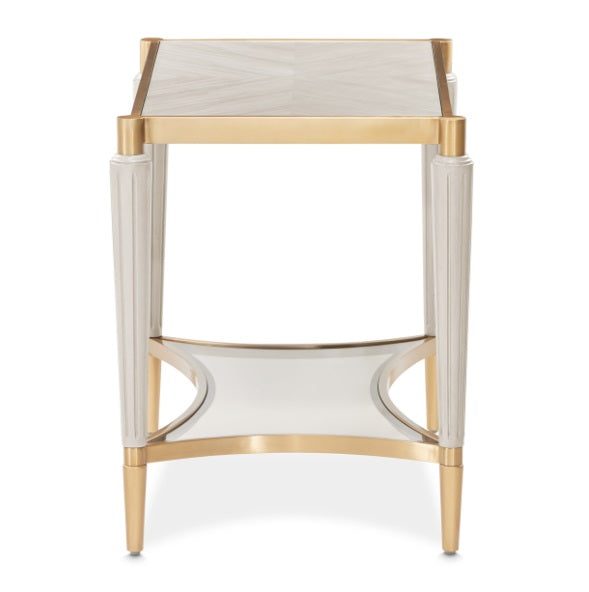 AICO Furniture St.Charles End Table in Dove Gray - Furniture Land (Milwaukee, WI)