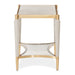 AICO Furniture St.Charles End Table in Dove Gray - Furniture Land (Milwaukee, WI)