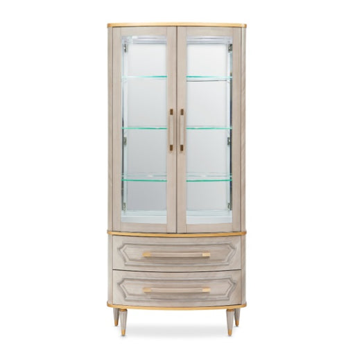 AICO Furniture St. Charles Display Cabinet in Dove Gray - Furniture Land (Milwaukee, WI)