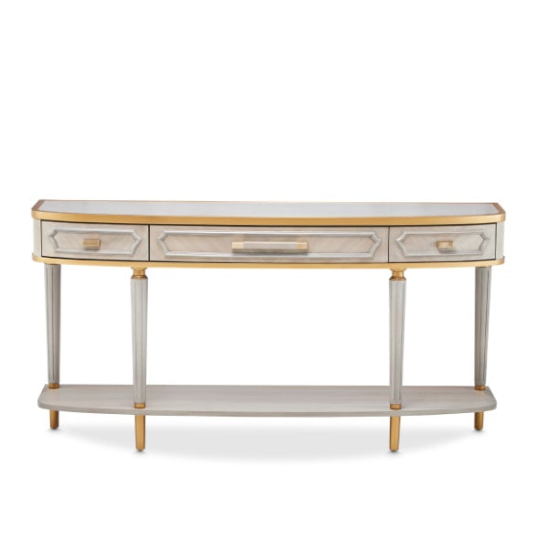 AICO Furniture St.Charles Console Table in Dove Gray - Furniture Land (Milwaukee, WI)