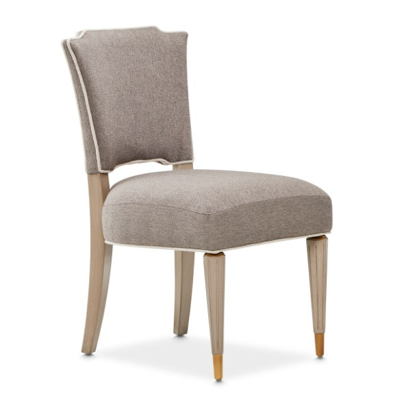 AICO Furniture St.Charles Vanity Chair in Dove Gray - Furniture Land (Milwaukee, WI)