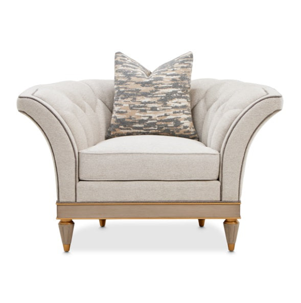 AICO Furniture St.Charles Matching Chair in Dove Gray - Furniture Land (Milwaukee, WI)