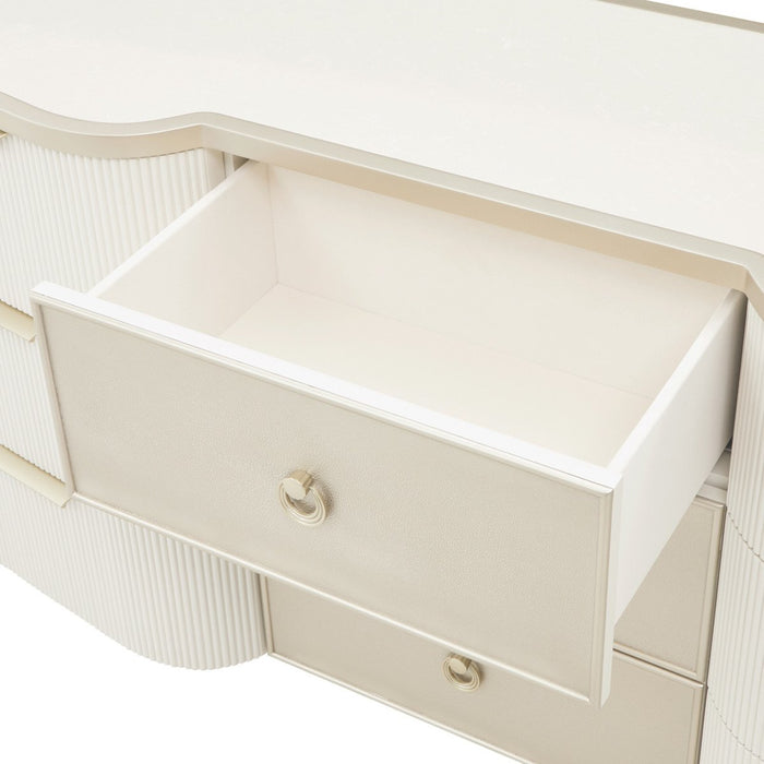 AICO Furniture La Marisia Dresser in Creamy Pearl - Furniture Land (Milwaukee, WI)