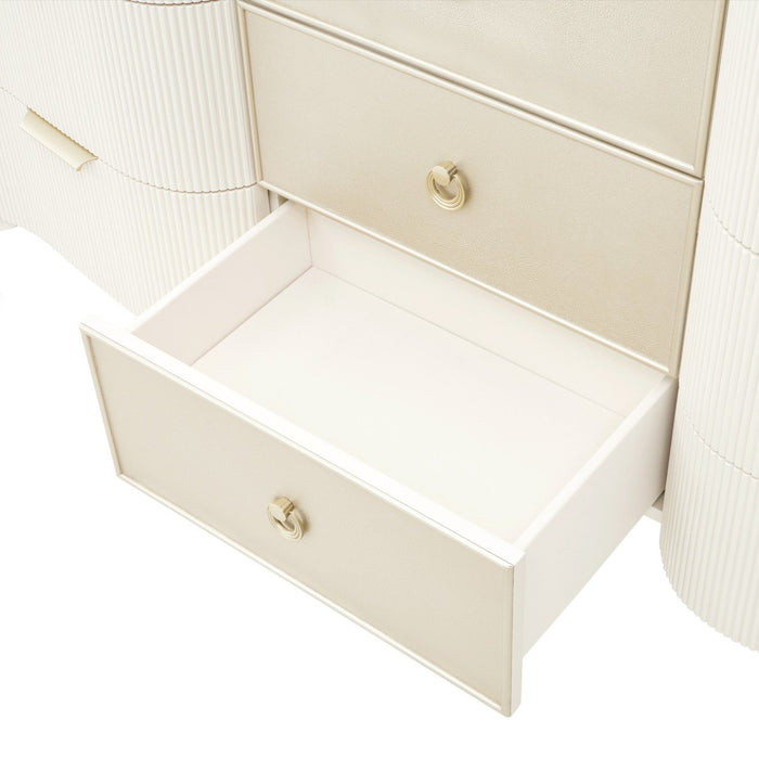 AICO Furniture La Marisia Dresser in Creamy Pearl - Furniture Land (Milwaukee, WI)