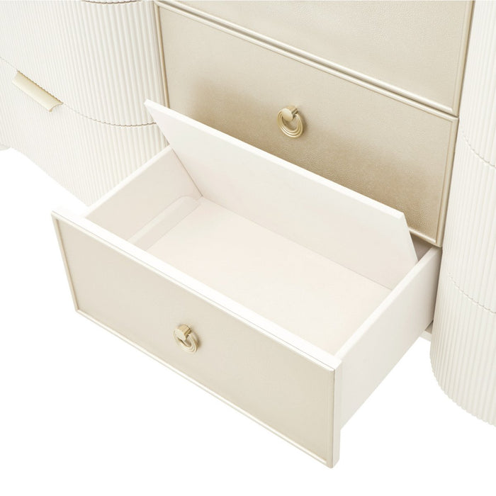 AICO Furniture La Marisia Dresser in Creamy Pearl - Furniture Land (Milwaukee, WI)