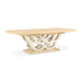 AICO Furniture Camellia Field Rectangular Pedestal Dining Table in Caramel - Furniture Land (Milwaukee, WI)