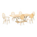 AICO Furniture Camellia Field Rectangular Pedestal Dining Table in Caramel - Furniture Land (Milwaukee, WI)