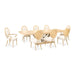 AICO Furniture Camellia Field Rectangular Pedestal Dining Table in Caramel - Furniture Land (Milwaukee, WI)