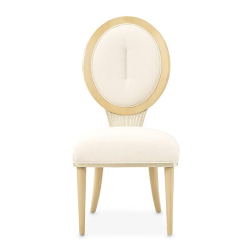 AICO Furniture Camellia Field Side Chair (Set of 2) in Caramel - Furniture Land (Milwaukee, WI)