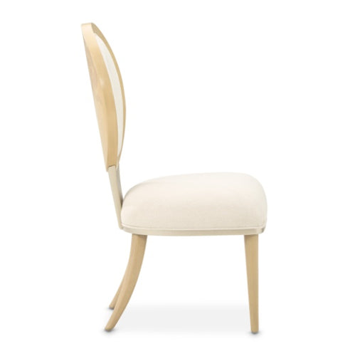 AICO Furniture Camellia Field Side Chair (Set of 2) in Caramel - Furniture Land (Milwaukee, WI)
