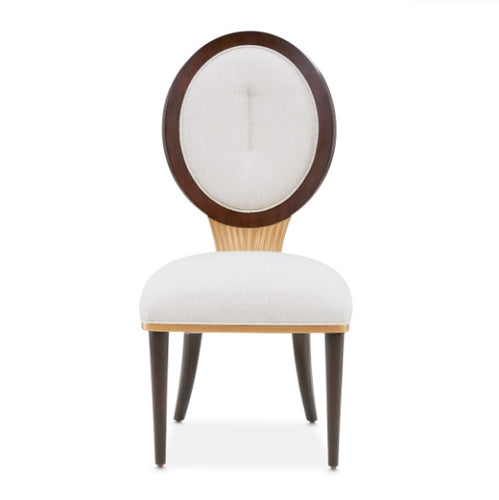 AICO Furniture Camellia Field Side Chair (Set of 2) in Warm Pecan - Furniture Land (Milwaukee, WI)