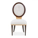 AICO Furniture Camellia Field Side Chair (Set of 2) in Warm Pecan - Furniture Land (Milwaukee, WI)