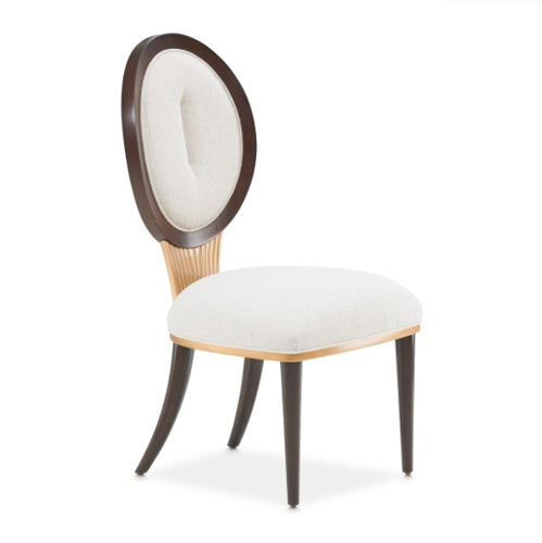 AICO Furniture Camellia Field Side Chair (Set of 2) in Warm Pecan - Furniture Land (Milwaukee, WI)