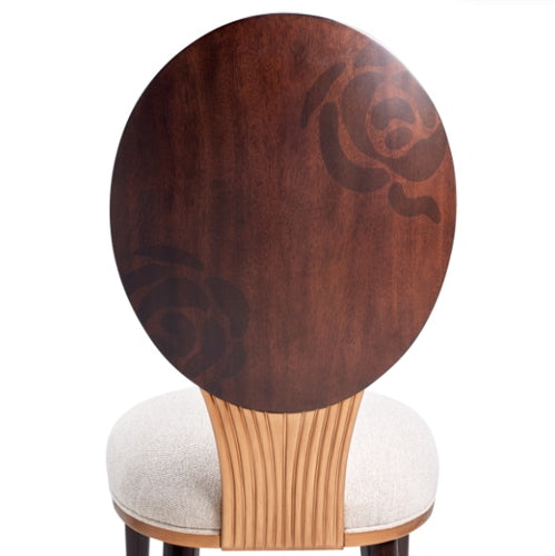 AICO Furniture Camellia Field Side Chair (Set of 2) in Warm Pecan - Furniture Land (Milwaukee, WI)