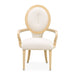 AICO Furniture Camellia Field Arm Chair (Set of 2) in Caramel - Furniture Land (Milwaukee, WI)
