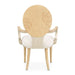 AICO Furniture Camellia Field Arm Chair (Set of 2) in Caramel - Furniture Land (Milwaukee, WI)