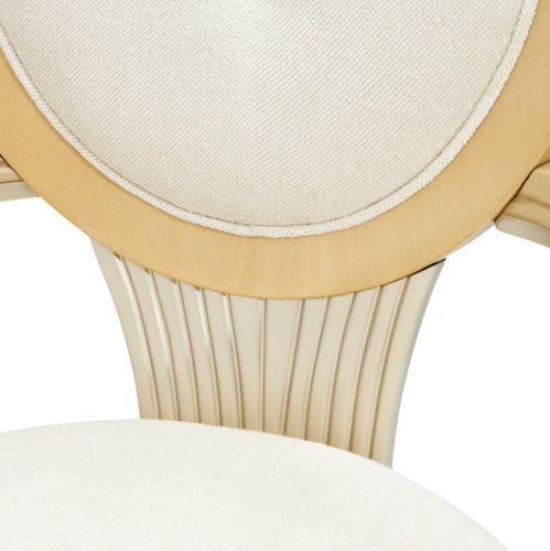 AICO Furniture Camellia Field Arm Chair (Set of 2) in Caramel - Furniture Land (Milwaukee, WI)