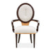 AICO Furniture Camellia Field Arm Chair (Set of 2) in Warm Pecan - Furniture Land (Milwaukee, WI)