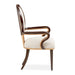 AICO Furniture Camellia Field Arm Chair (Set of 2) in Warm Pecan - Furniture Land (Milwaukee, WI)