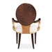 AICO Furniture Camellia Field Arm Chair (Set of 2) in Warm Pecan - Furniture Land (Milwaukee, WI)
