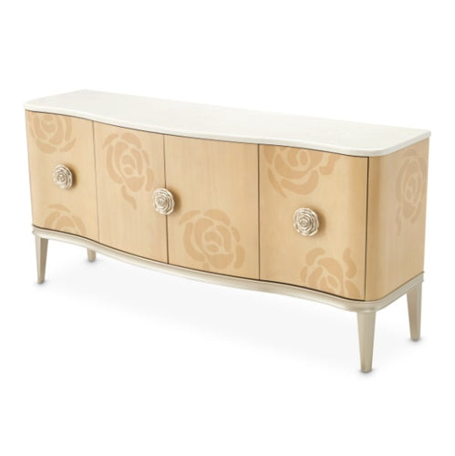 AICO Furniture Camellia Field Sideboard in Caramel - Furniture Land (Milwaukee, WI)