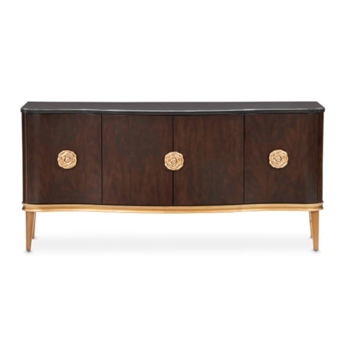 AICO Furniture Camellia Field Sideboard in Warm Pecan - Furniture Land (Milwaukee, WI)