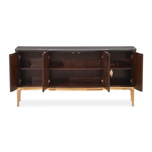 AICO Furniture Camellia Field Sideboard in Warm Pecan - Furniture Land (Milwaukee, WI)