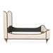 AICO Furniture Camellia Field Queen Upholstered Panel Bed in Warm Pecan - Furniture Land (Milwaukee, WI)