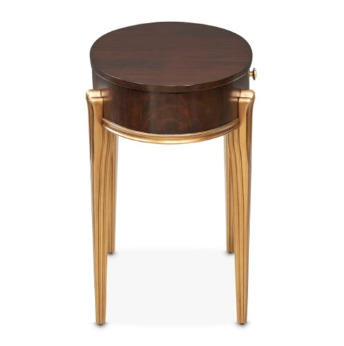 AICO Furniture Camellia Field Vanity Desk in Warm Pecan - Furniture Land (Milwaukee, WI)